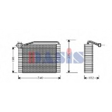 821210N AKS DASIS Испаритель, кондиционер