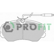 5000-0510 PROFIT Комплект тормозных колодок, дисковый тормоз