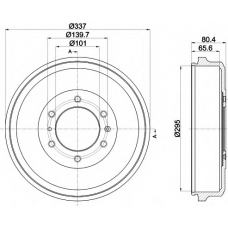 MBD374 MINTEX Тормозной барабан