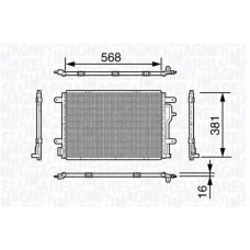 350203640000 MAGNETI MARELLI Конденсатор, кондиционер