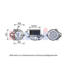 068014N AKS DASIS Вентилятор салона