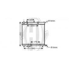 8422602 DIEDERICHS Радиатор, охлаждение двигателя