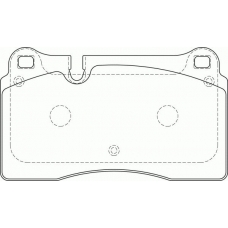 FD7234A NECTO Комплект тормозных колодок, дисковый тормоз