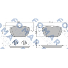 FO 868581 FOMAR ROULUNDS Комплект тормозных колодок, дисковый тормоз
