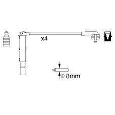 0 986 357 090 BOSCH Комплект проводов зажигания