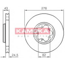 1032226 KAMOKA Тормозной диск