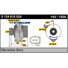 0 124 615 024 BOSCH Генератор