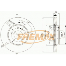 BD-9048-50 FREMAX Тормозной диск