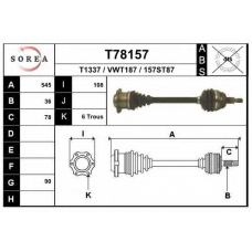 T78157 EAI Приводной вал