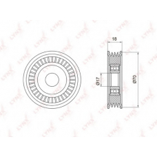 PB5023 LYNX Ролик натяжной