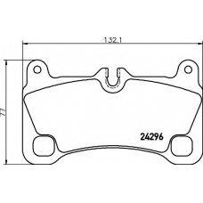 8DB 355 012-651 HELLA Комплект тормозных колодок, дисковый тормоз