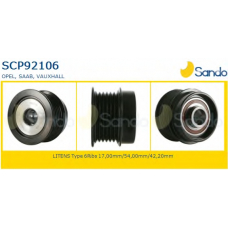 SCP92106 SANDO Ременный шкив, генератор