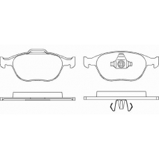 P 24 058 BREMBO Комплект тормозных колодок, дисковый тормоз