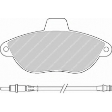 FVR1002 FERODO Комплект тормозных колодок, дисковый тормоз