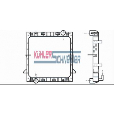 4100001 KUHLER SCHNEIDER Радиатор, охлаждение двигател