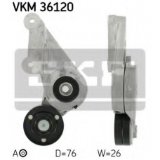 VKM 36120 SKF Натяжной ролик, поликлиновой  ремень