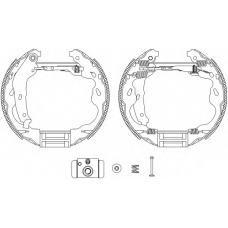 8DB 355 004-991 HELLA Комплект тормозных колодок