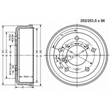 800976 Vema Тормозной барабан