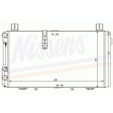 61180 NISSENS Охладитель, охлаждение двигателя