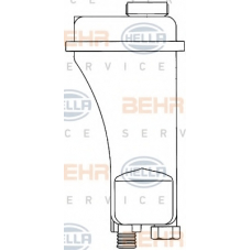 8MA 376 705-401 HELLA Компенсационный бак, охлаждающая жидкость