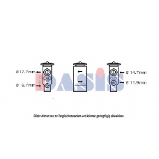 840660N AKS DASIS Расширительный клапан, кондиционер