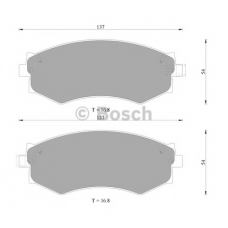 0 986 505 224 BOSCH Комплект тормозных колодок, дисковый тормоз