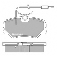 LVXL488 MOTAQUIP Комплект тормозных колодок, дисковый тормоз