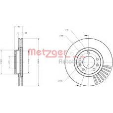 6110230 METZGER Тормозной диск