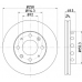 MDC1468 MINTEX Тормозной диск