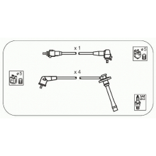 JP222 JANMOR Комплект проводов зажигания