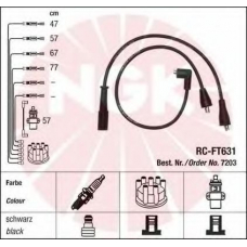 7203 NGK Комплект проводов зажигания