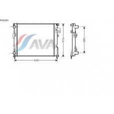 RTA2303 AVA Радиатор, охлаждение двигателя