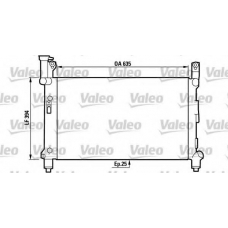 731721 VALEO Радиатор, охлаждение двигателя