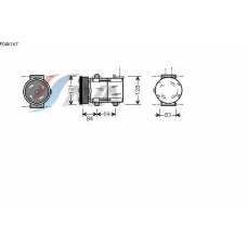 FDAK167 GERI Компрессор, кондиционер