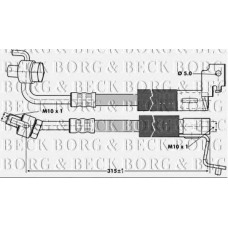 BBH6693 BORG & BECK Тормозной шланг