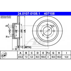 24.0107-0108.1 ATE Тормозной диск