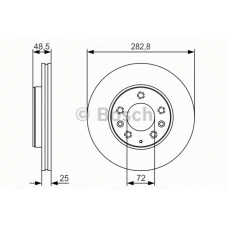 0 986 479 S60 BOSCH Тормозной диск