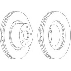 DDF576-1 FERODO Тормозной диск
