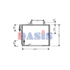 052170N AKS DASIS Конденсатор, кондиционер