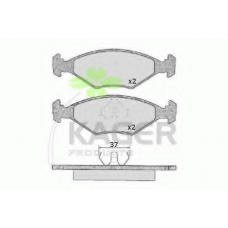 35-0161 KAGER Комплект тормозных колодок, дисковый тормоз
