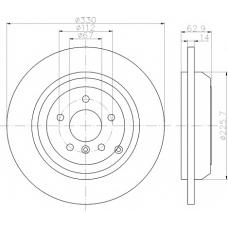 8DD 355 122-061 HELLA PAGID Тормозной диск