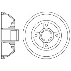 VBE672 MOTAQUIP Тормозной барабан