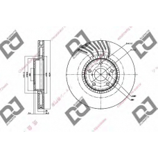 BD1435 DJ PARTS Тормозной диск