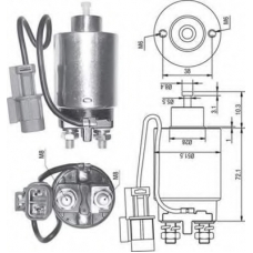 940113050287 MAGNETI MARELLI Тяговое реле, стартер