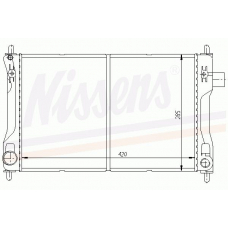 63143 NISSENS Радиатор, охлаждение двигателя
