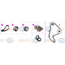 8MP 376 803-851 HELLA Водяной насос + комплект зубчатого ремня