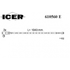 610560 E ICER Сигнализатор, износ тормозных колодок