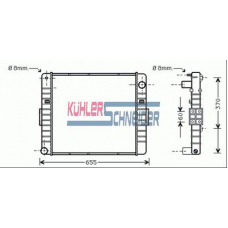 4105001 KUHLER SCHNEIDER Радиатор, охлаждение двигател