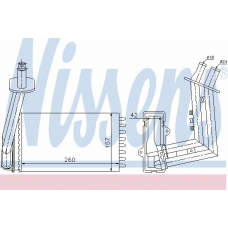 73254 NISSENS Теплообменник, отопление салона