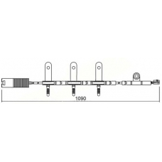 WI0607 BREMSI Сигнализатор, износ тормозных колодок